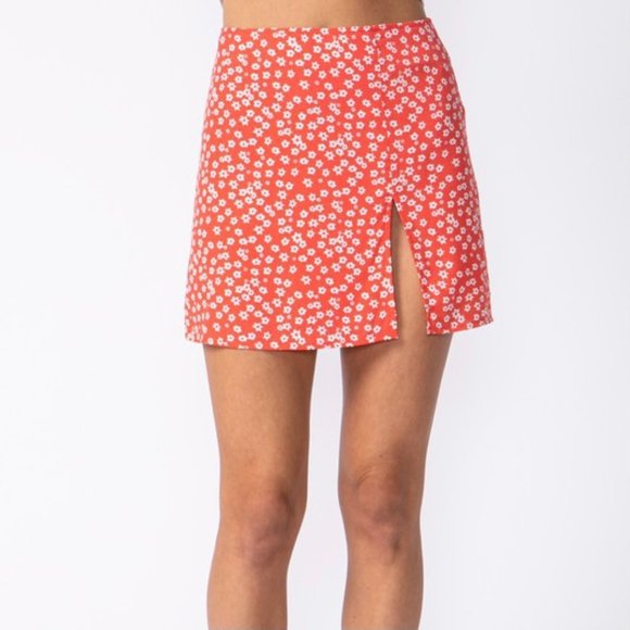 The Wild Clover Dresses & Skirts - ❌SOLD OUT❌ EUPHORIA RED FLORAL MINI SKIRT